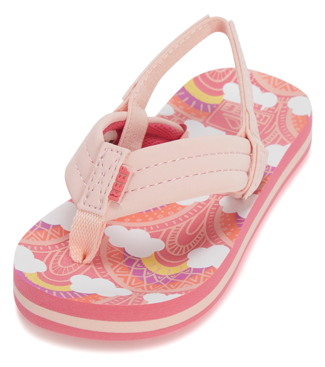 Reef Boys' Ahi Sandals - Rainbows And Clouds 11/12 Eva/Foam/Polyester - Swimoutlet.com