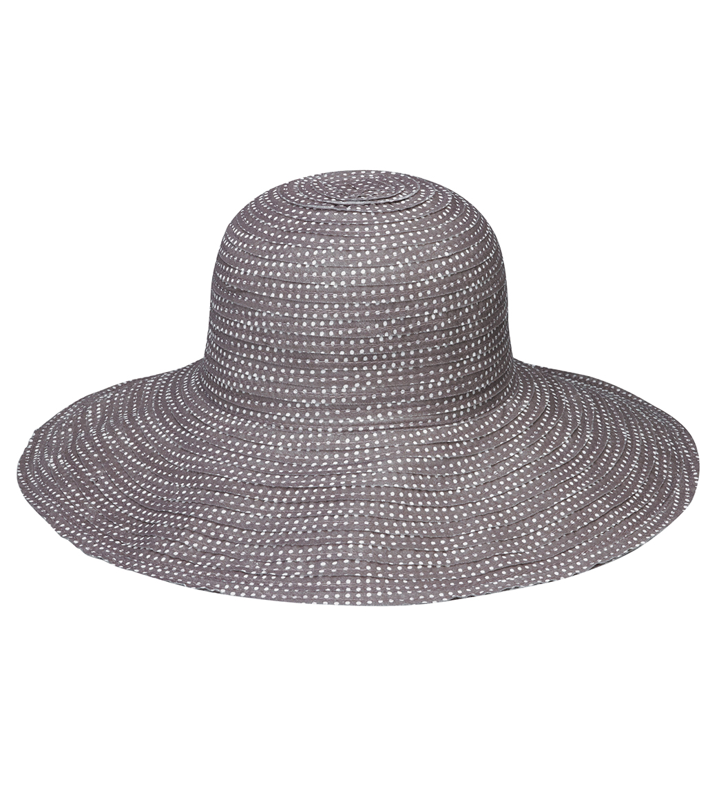 Wallaroo Women's Scrunchie Hat - Grey/White Polyester - Swimoutlet.com