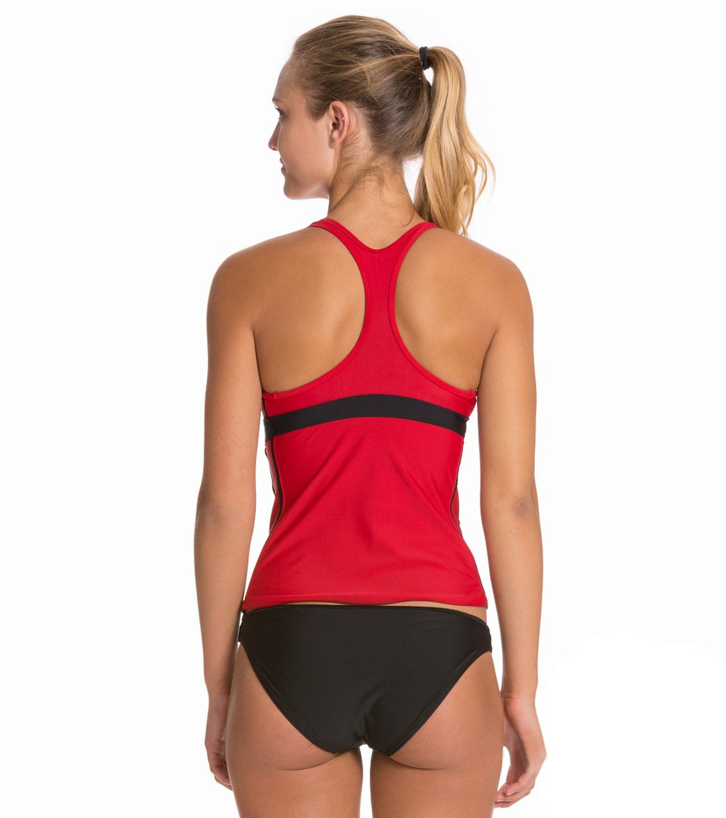 Sporti Active Racerback Solid Tankini Top At 2004