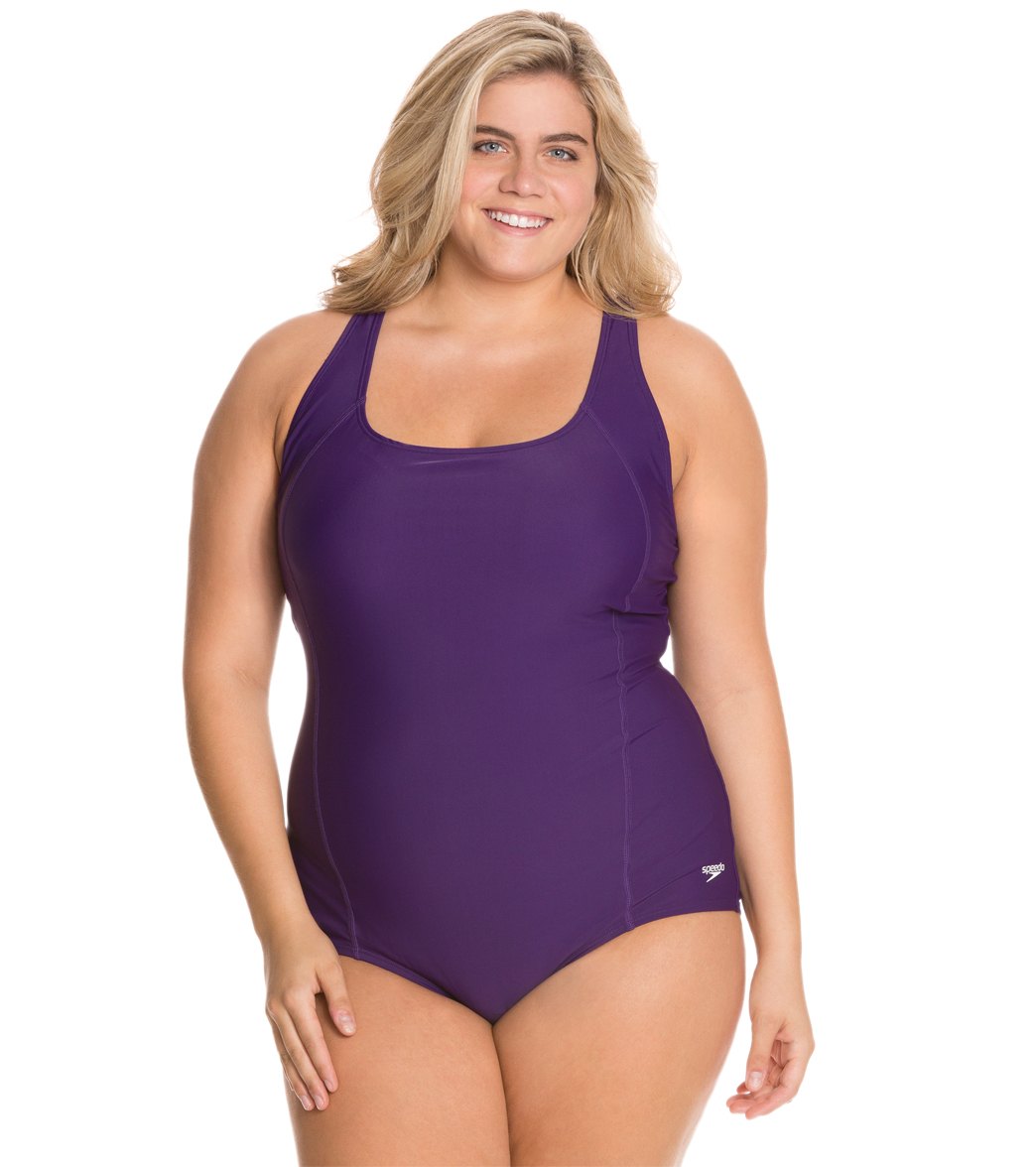 Speedo Conservative Ultraback Plus Size Chlorine Resistant One Piece