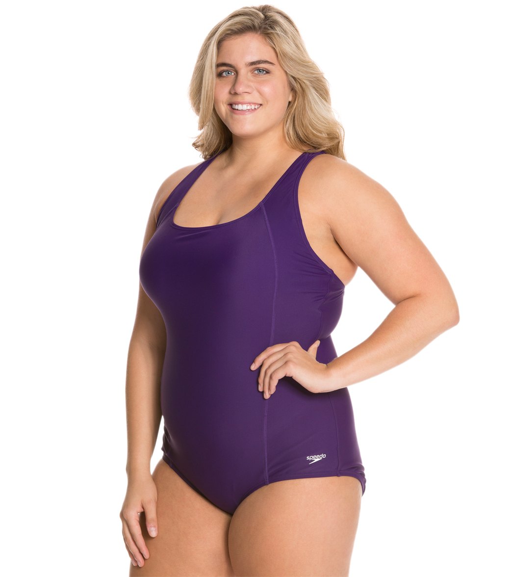 Speedo Conservative Ultraback Plus Size Chlorine Resistant One Piece