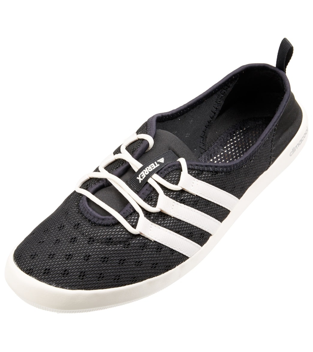 Adidas Women's Climacool Boat Sleek Water Shoes - Black/Chalk White/Matte Silver 11 Eva/Foam/Rubber - Swimoutlet.com