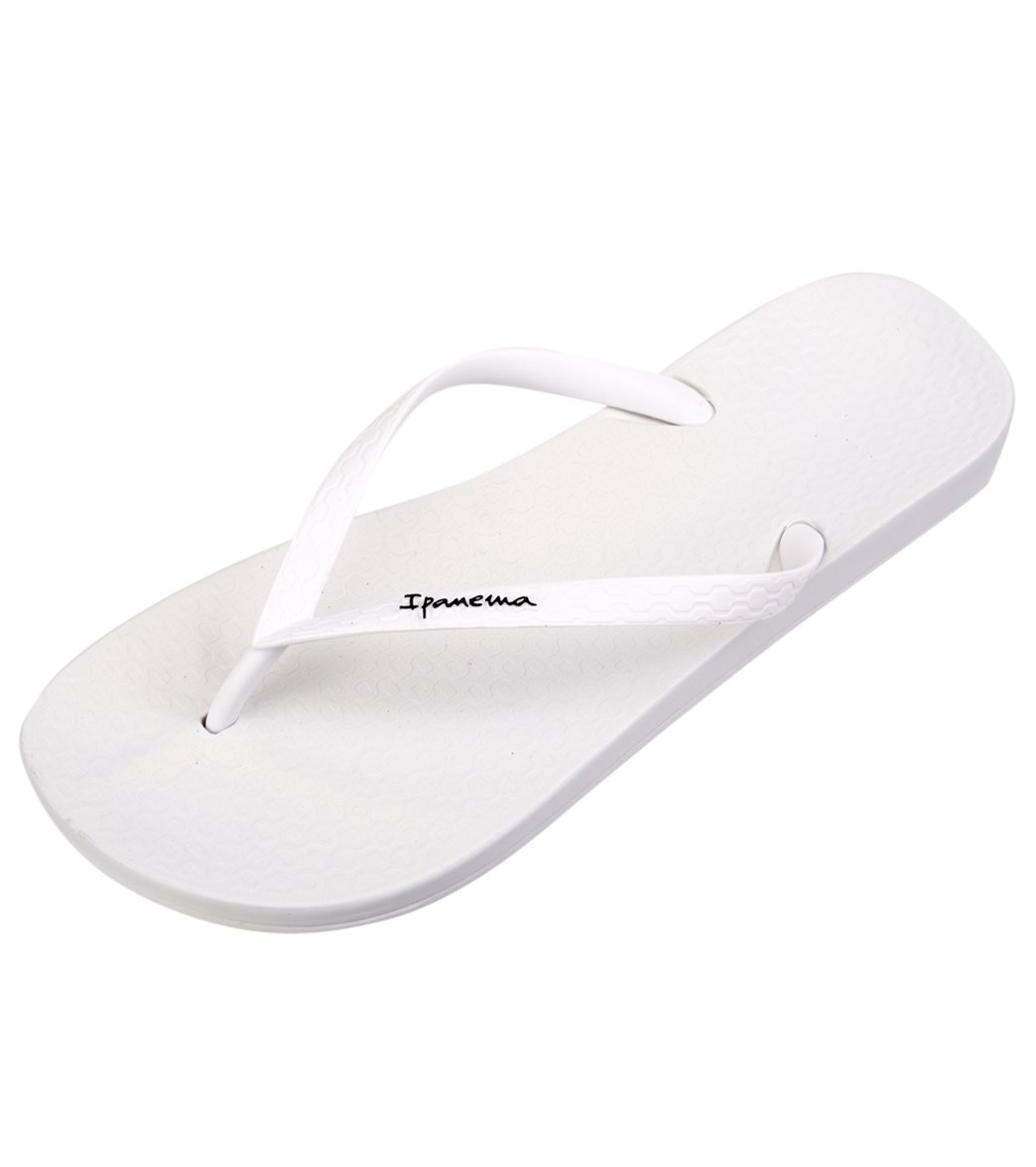 Ipanema Women's Ana Tan Flip Flop - White 6 Plastic - Swimoutlet.com