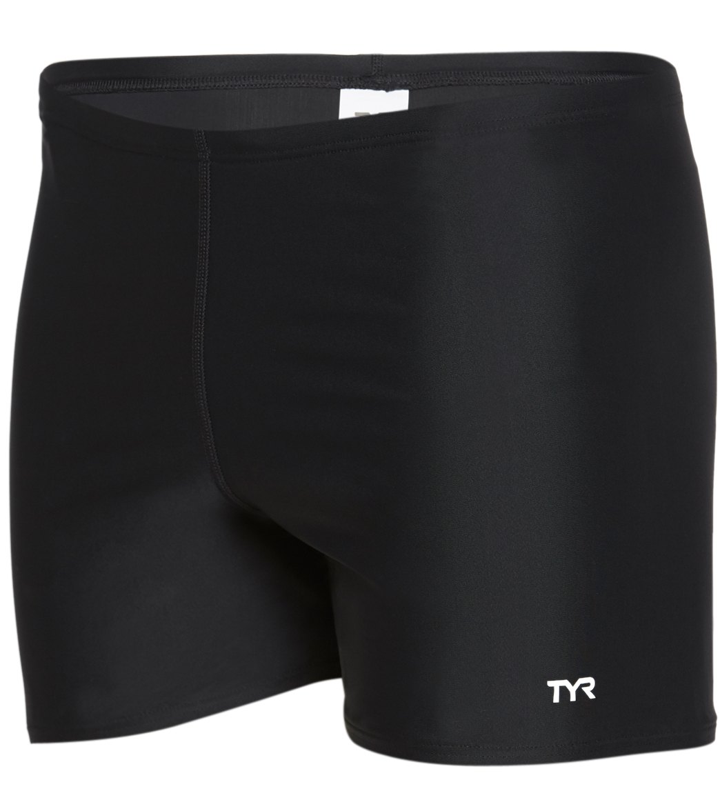 TYR Men's Eco Square Leg Swimsuit - Black 34 Lycra®/Nylon/Polyester - Swimoutlet.com