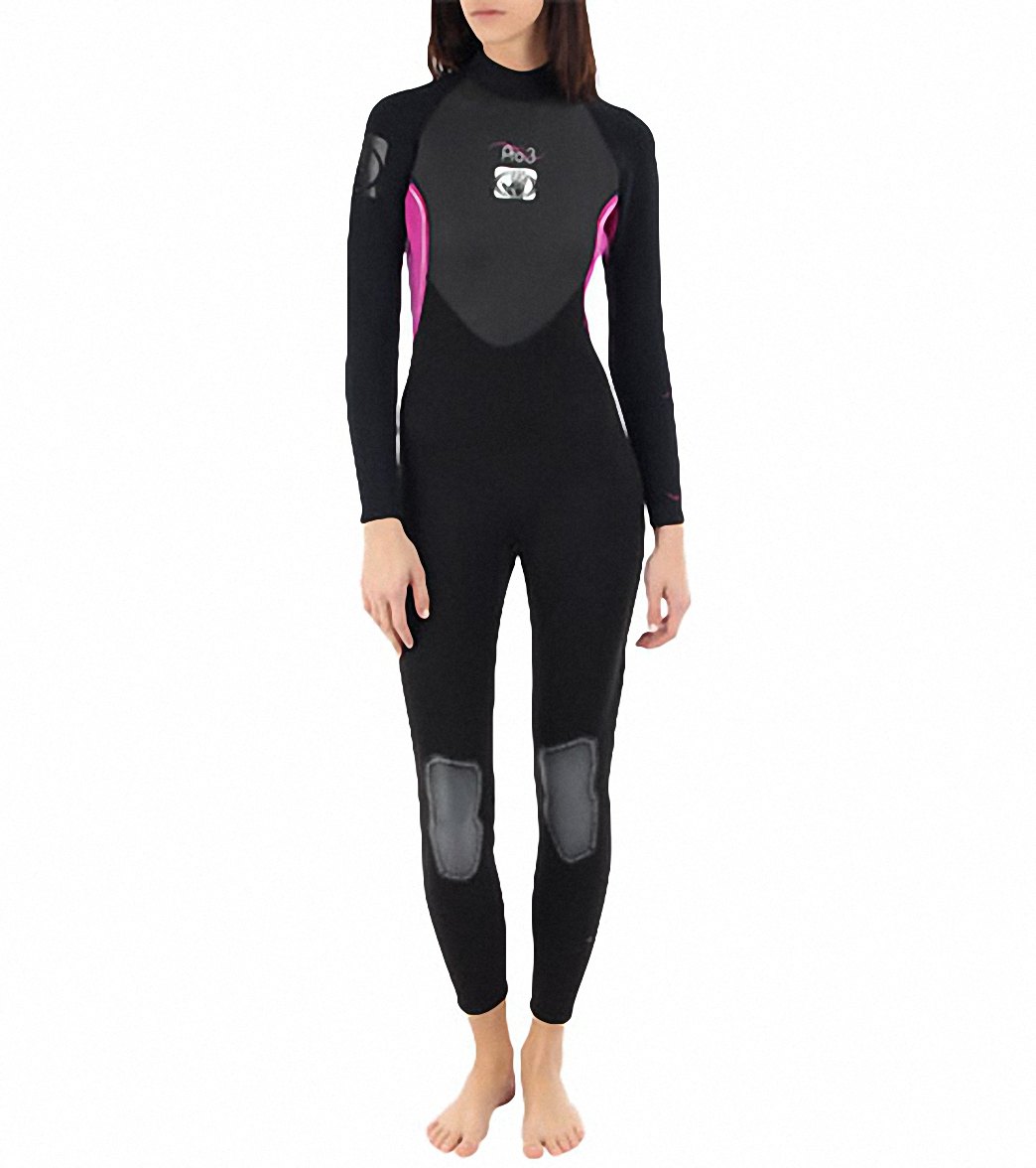 Body Glove Women's Pro 3 3/2MM Back Zip Fullsuit Wetsuit at SwimOutlet