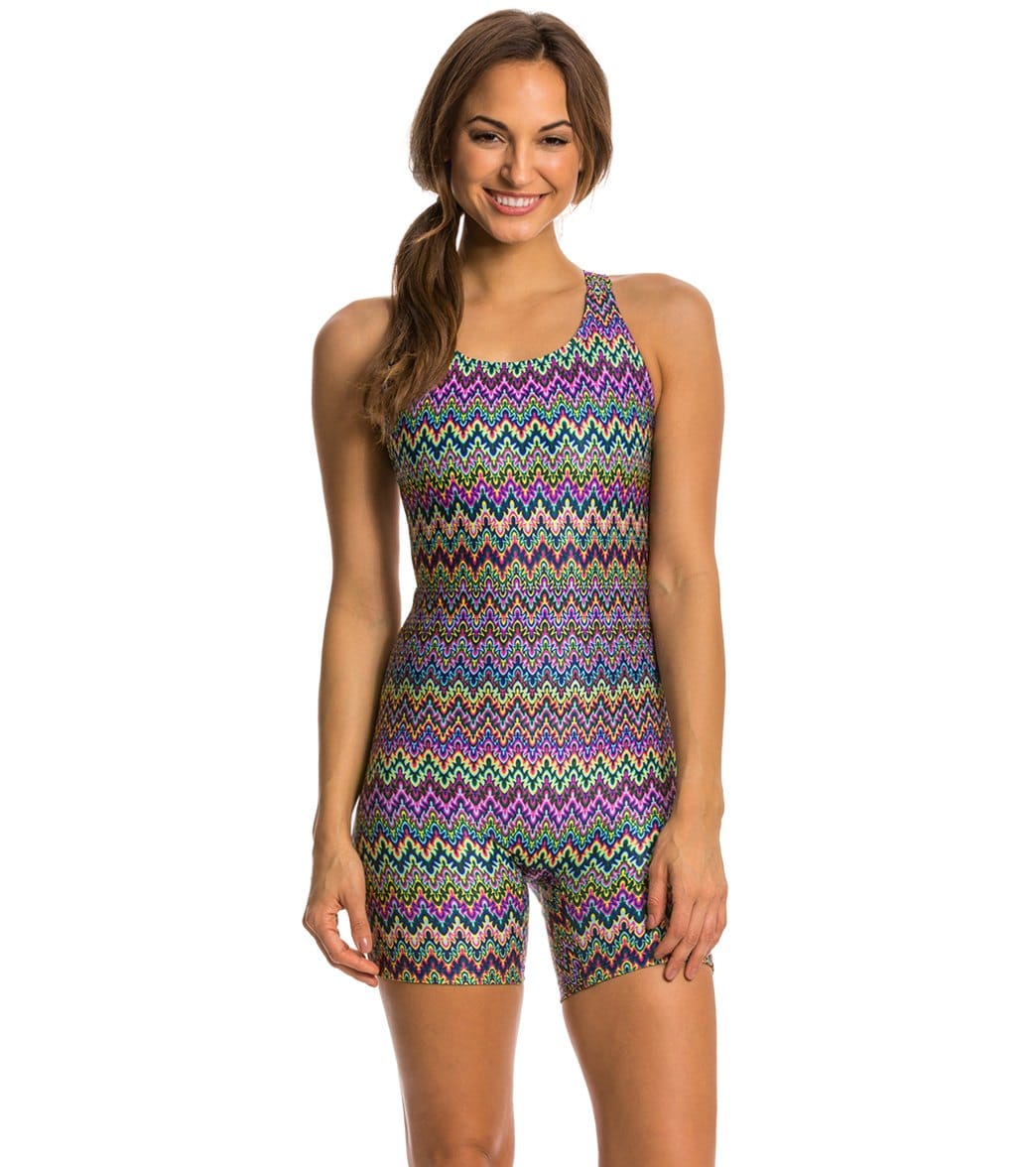 EQ Swimwear Spectrum Print Polyester Unitard at SwimOutlet.com - Free ...