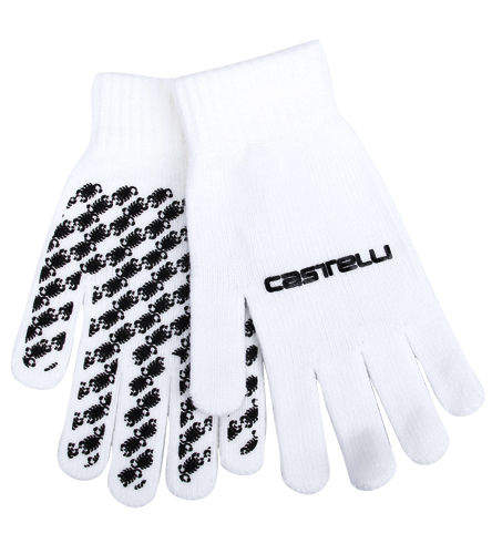 One Size Fit All Castelli Men/'s Unico White Gloves