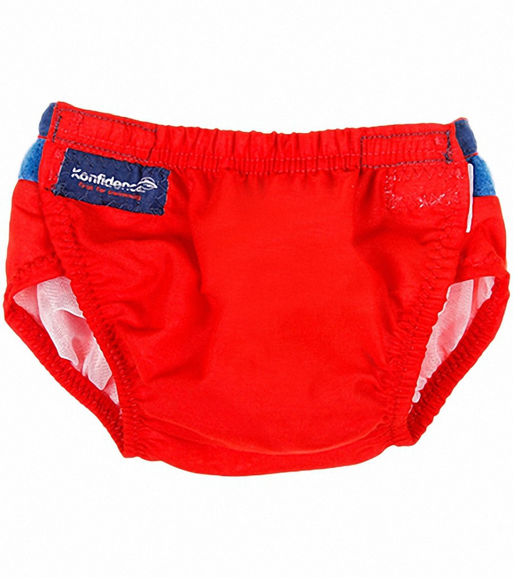 Konfidence Adjustable Swim Diaper Baby - Red Cotton - Swimoutlet.com