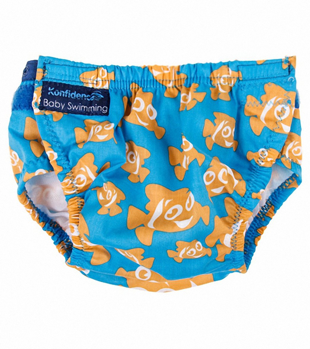 Konfidence Designer Adjustable Swim Diaper Baby - Clownfish Cotton - Swimoutlet.com