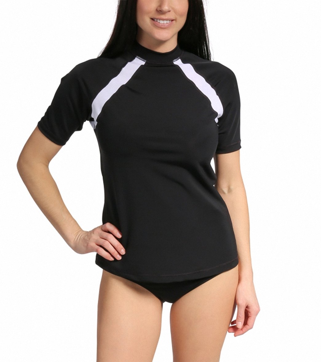 Speedo Women's Short Sleeve Contrast Rashguard at