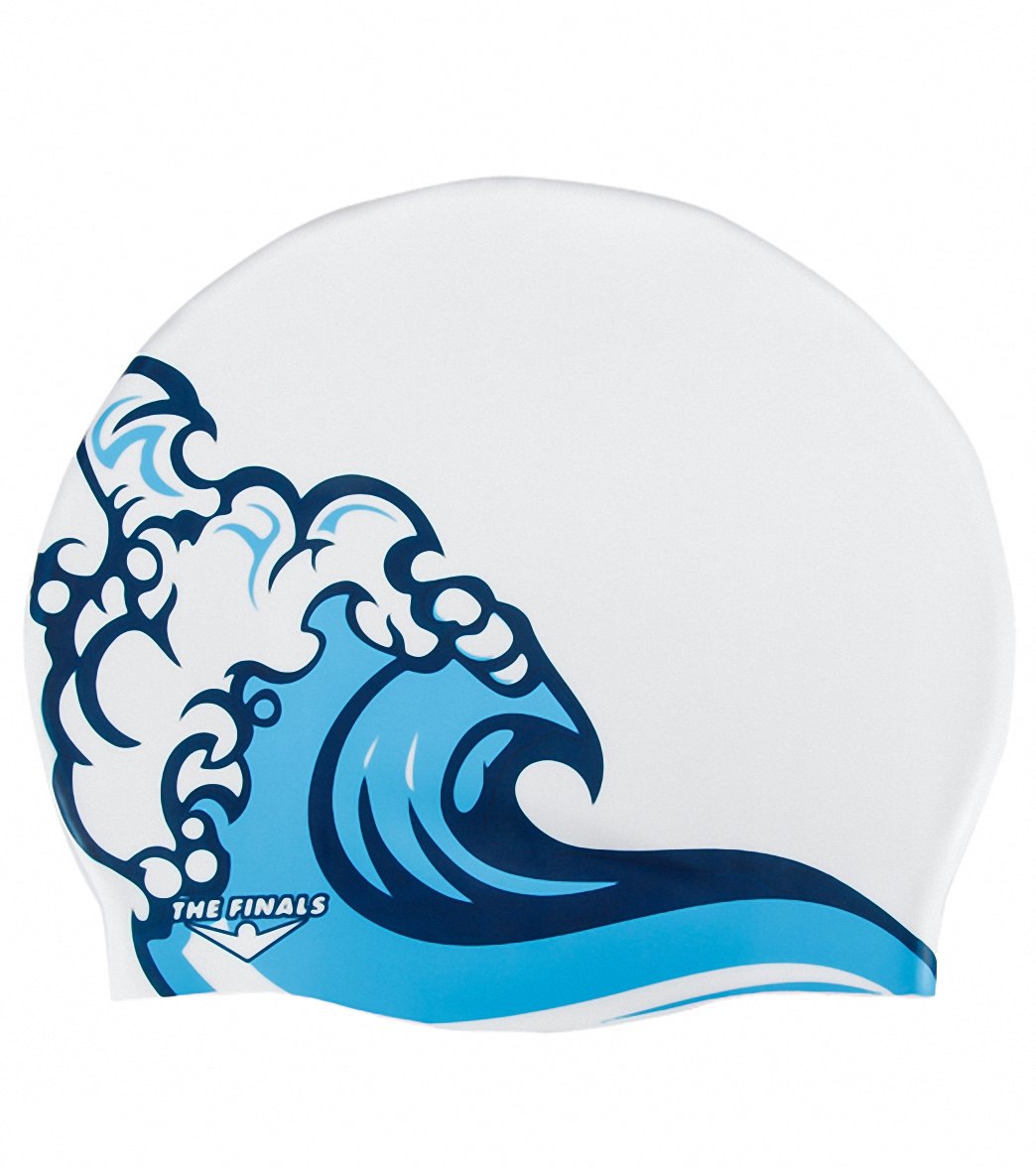 The Finals Wave Silicone Swim Cap at