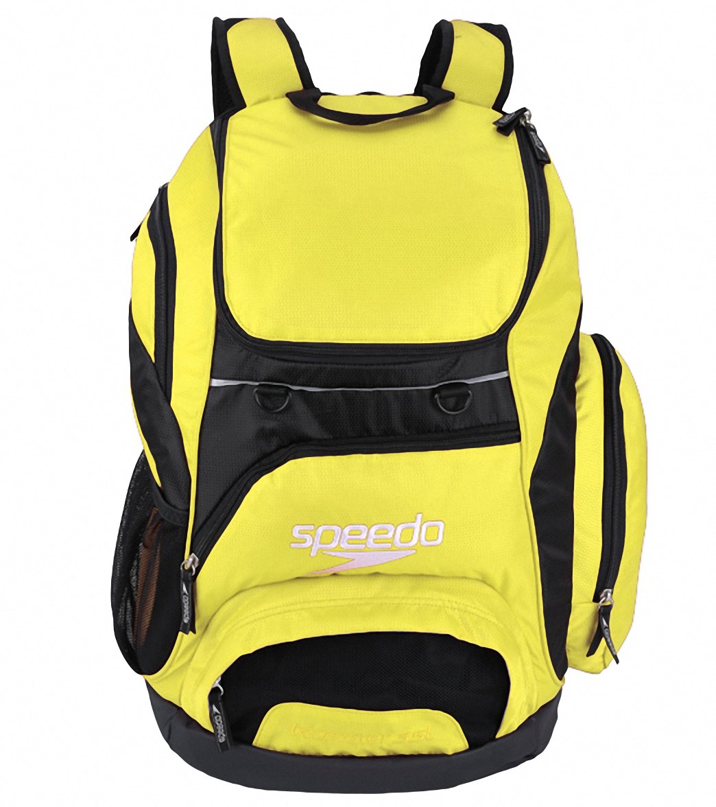 Speedo Large 35L Teamster Backpack - Blazing Yellow/Black - Swimoutlet.com