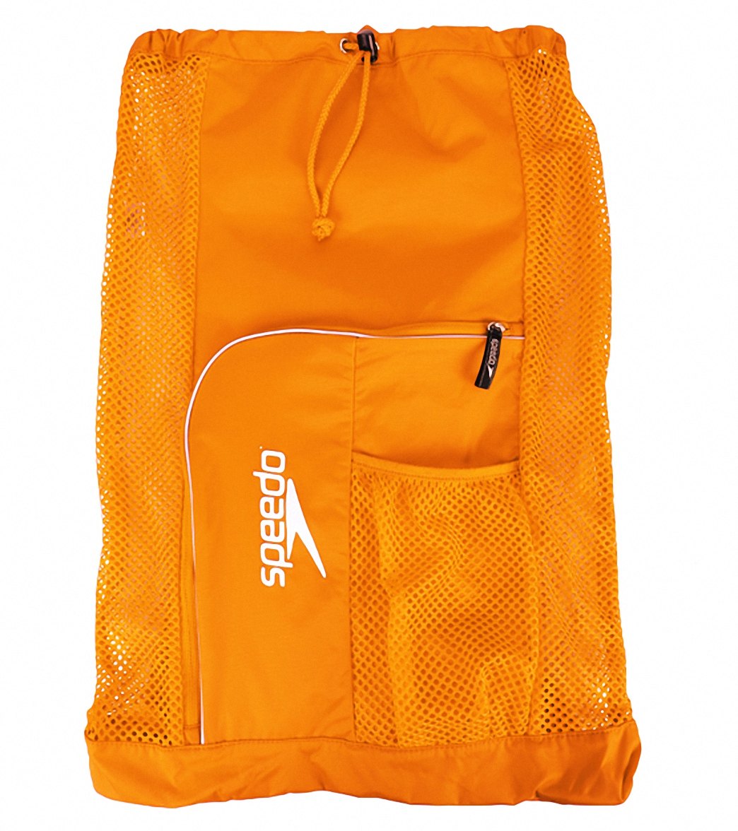 Speedo Deluxe Ventilator Mesh Bag - Bright Marigold - Swimoutlet.com