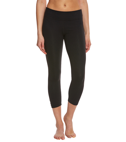 Beyond Yoga Back Gathered Yoga Capris at YogaOutlet.com - Free Shipping