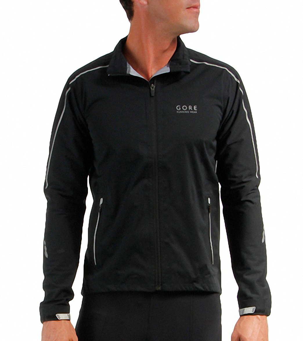 Gore Men's Mythos Gt As Running Jacket - Black Small Polyester - Swimoutlet.com