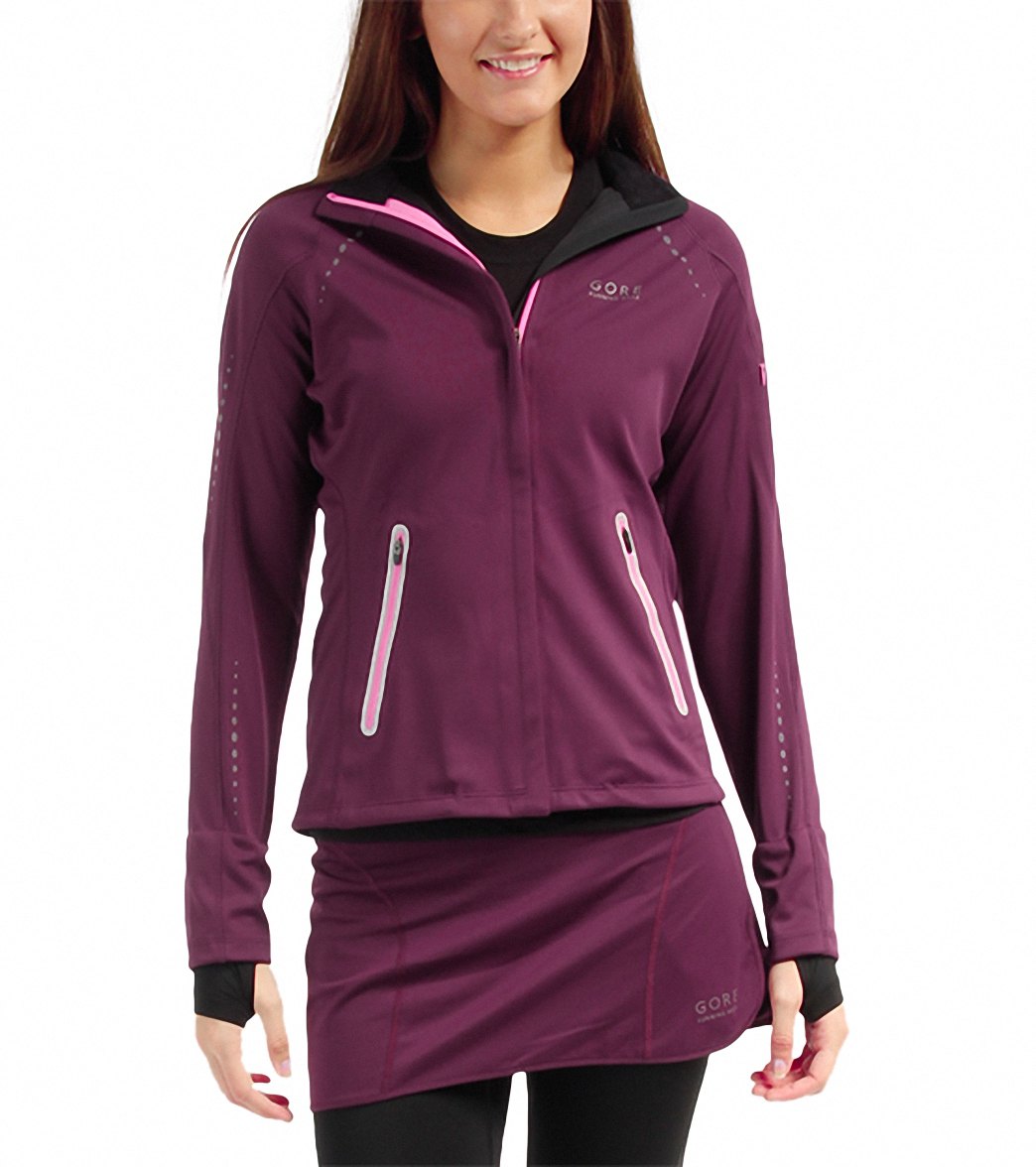 Gore Women's Mythos So Lady Running Jacket - Shiraz Red/Hot Pink Xl Polyester - Swimoutlet.com