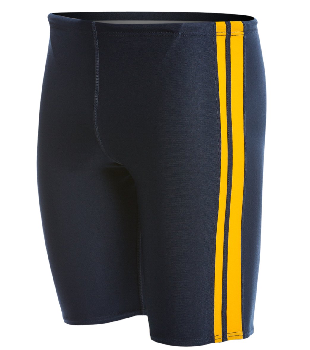 Waterpro Polyester Striped Jammer - Navy/Gold 22 Polyester/Pbt - Swimoutlet.com