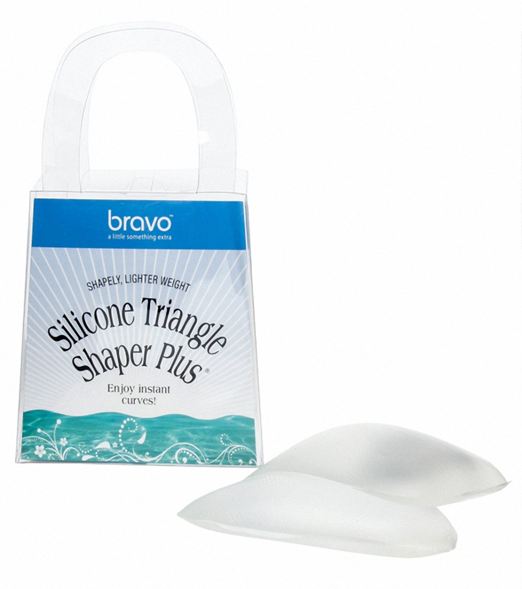 Bravo Clear Silicone Triangle Bikini Top Shaper Plus - - Swimoutlet.com