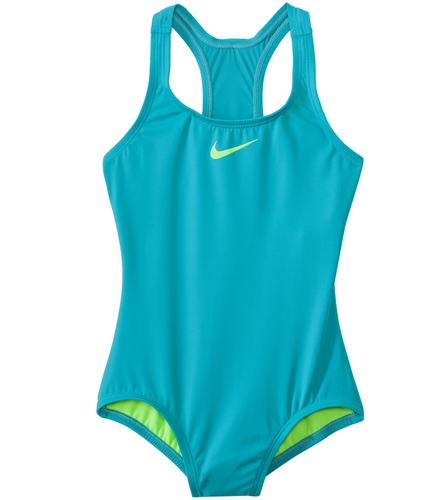 Nike Girls Core Solid Racerback One Piece Swimsuit 7yrs 14yrs At 2767