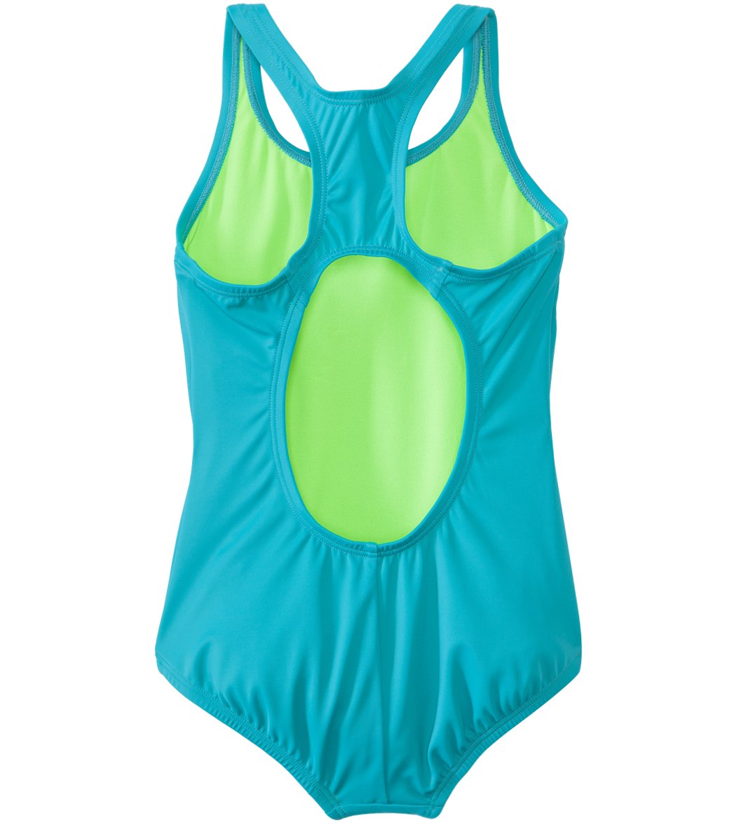 Nike Girls Core Solid Racerback One Piece Swimsuit 7yrs 14yrs At 8152