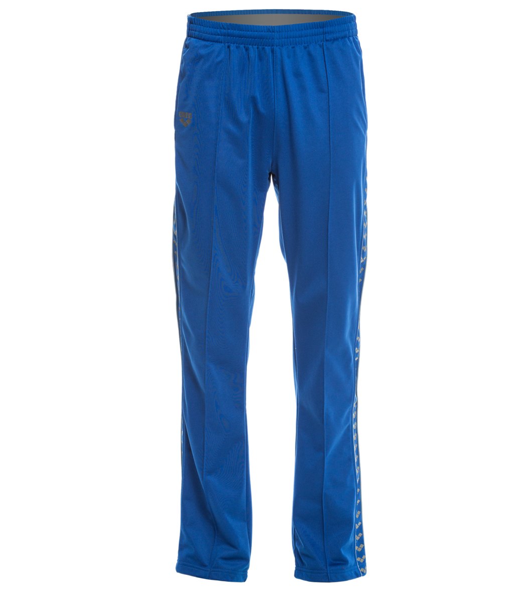 blue warm up pants