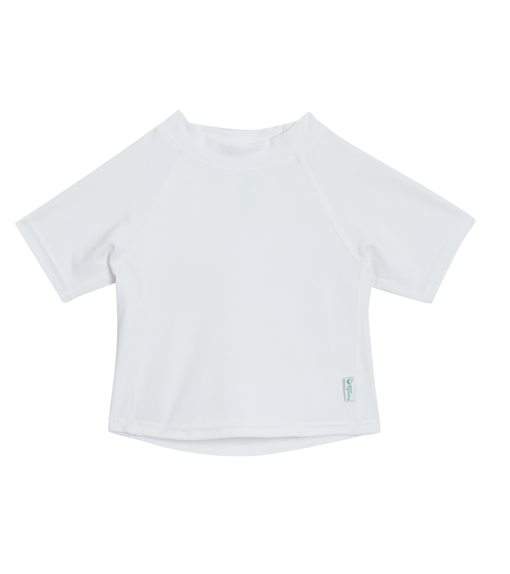 I Play. By Green Sprouts Short Sleeve Rashguard Baby - White 24 Months - Swimoutlet.com