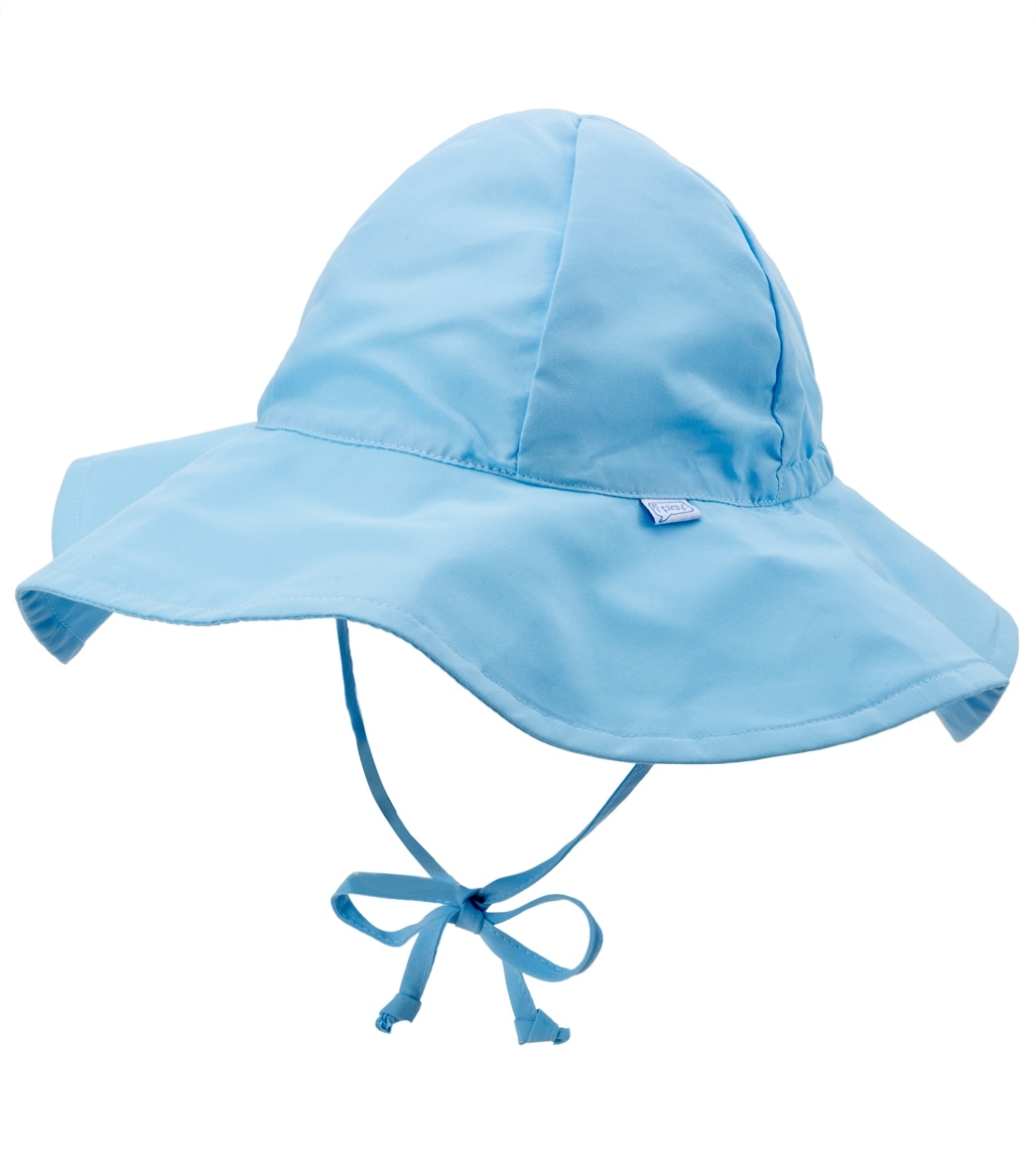 I Play. By Green Sprouts Solid Brim Sun Protection Hat Baby - Light Blue 0-6 Months - Swimoutlet.com