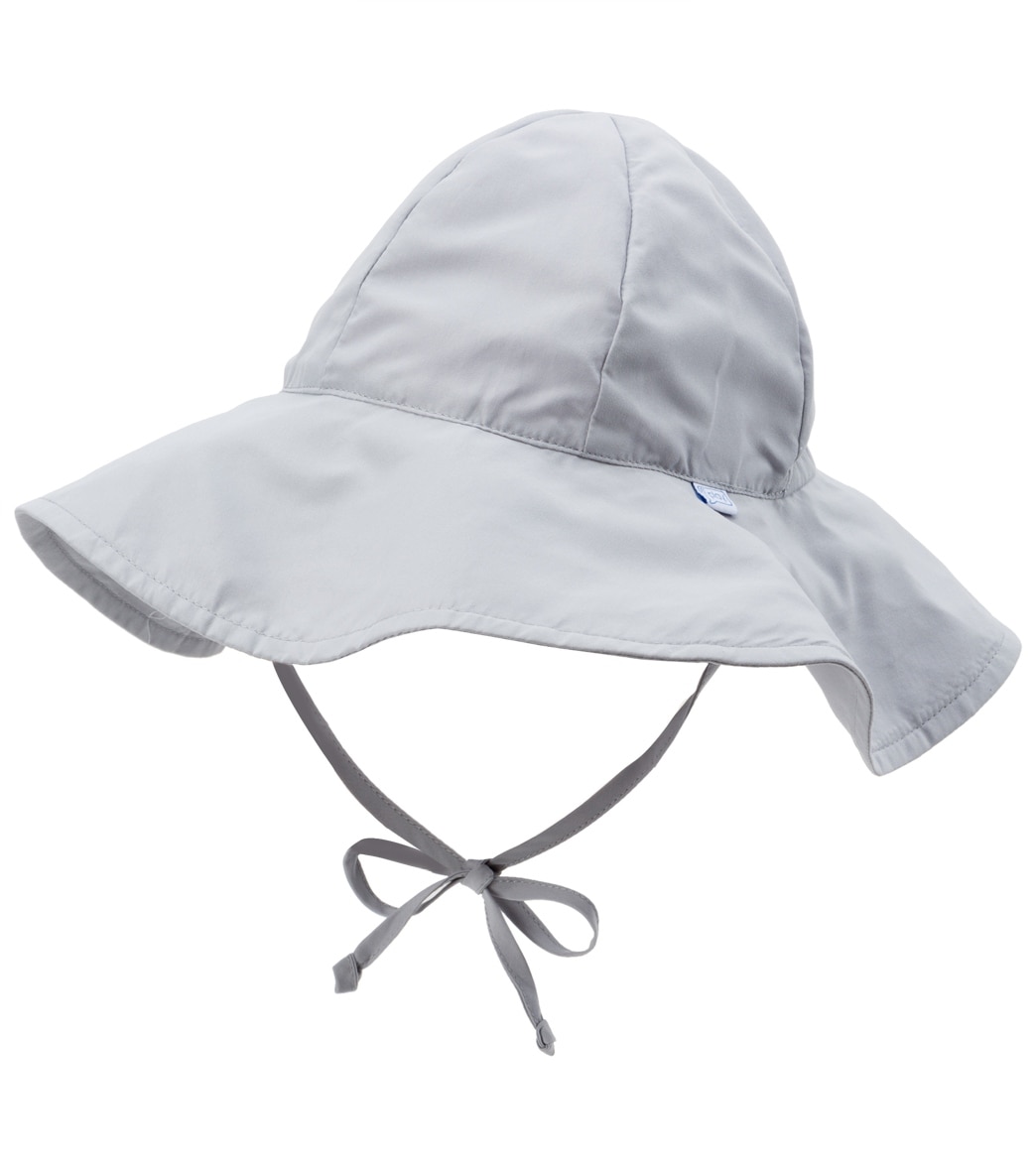 I Play. By Green Sprouts Solid Brim Sun Protection Hat Baby - Gray 2T-4T - Swimoutlet.com