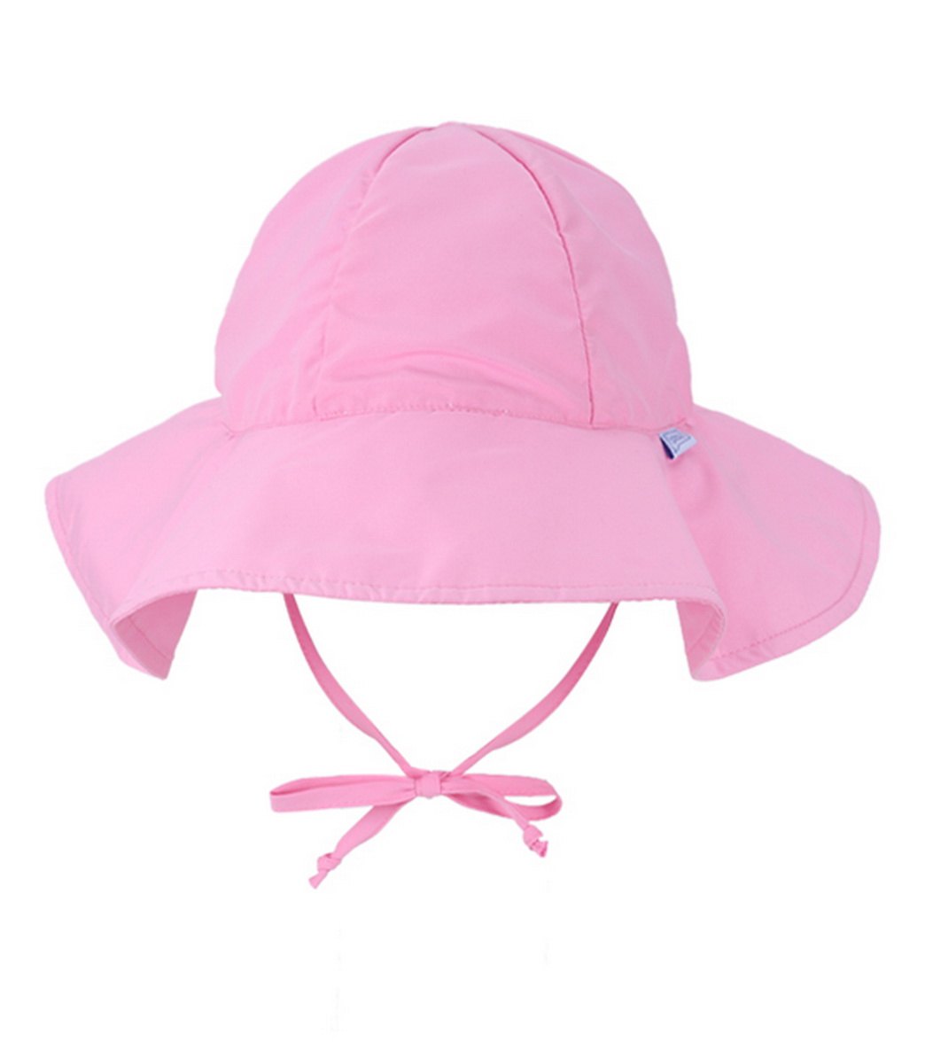 I Play. By Green Sprouts Solid Brim Sun Protection Hat Baby - Light Pink New Born 0-6 Months - Swimoutlet.com