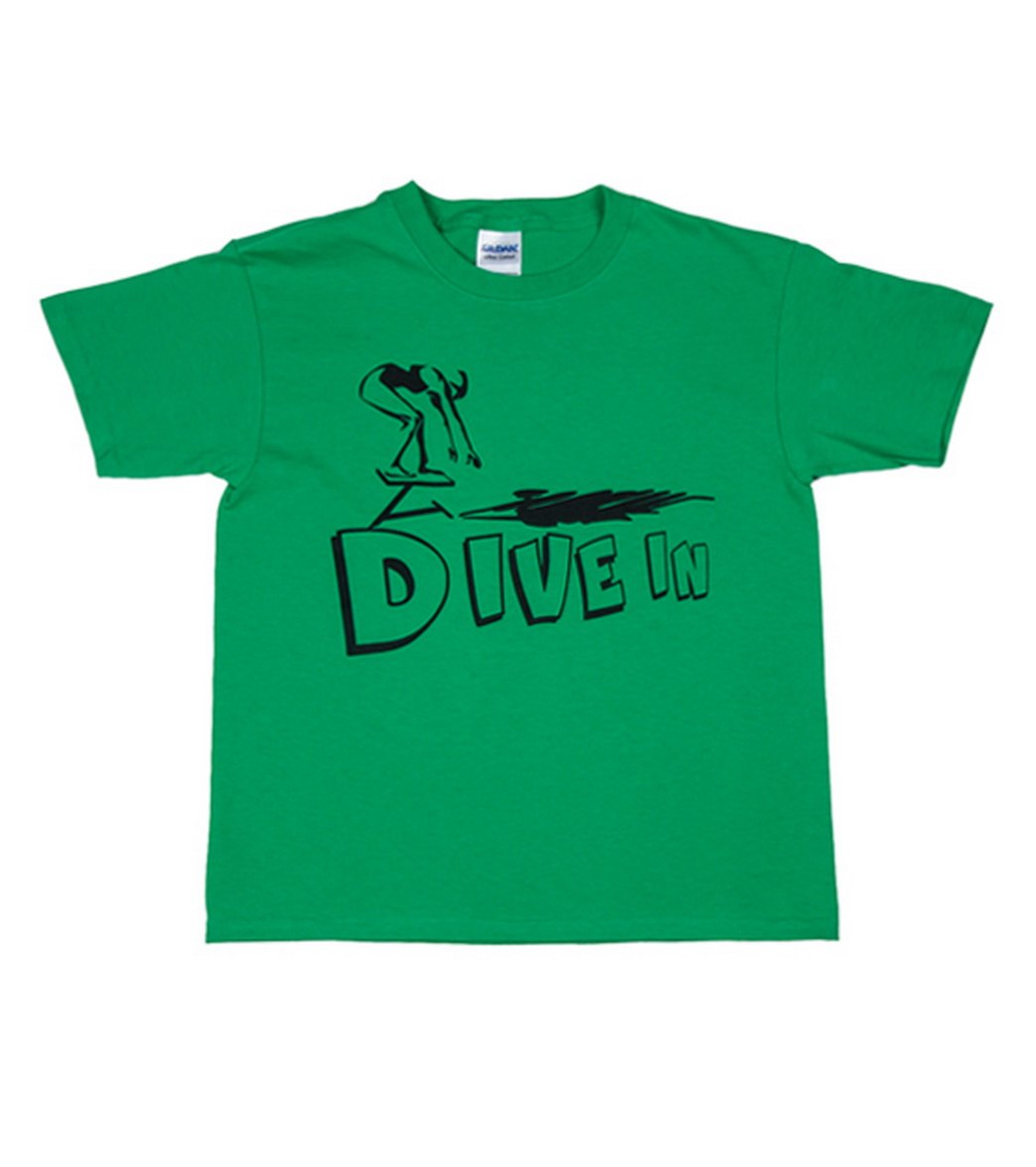 Ambro Manufacturing Ambro Male Manufacturing Dive In Tee Shirt - Green Adult Small Cotton - Swimoutlet.com