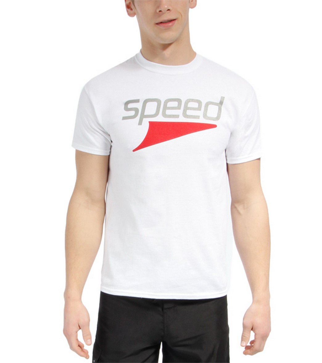 Ambro Manufacturing Men's Speed Tee Shirt - White Adult Small Cotton - Swimoutlet.com