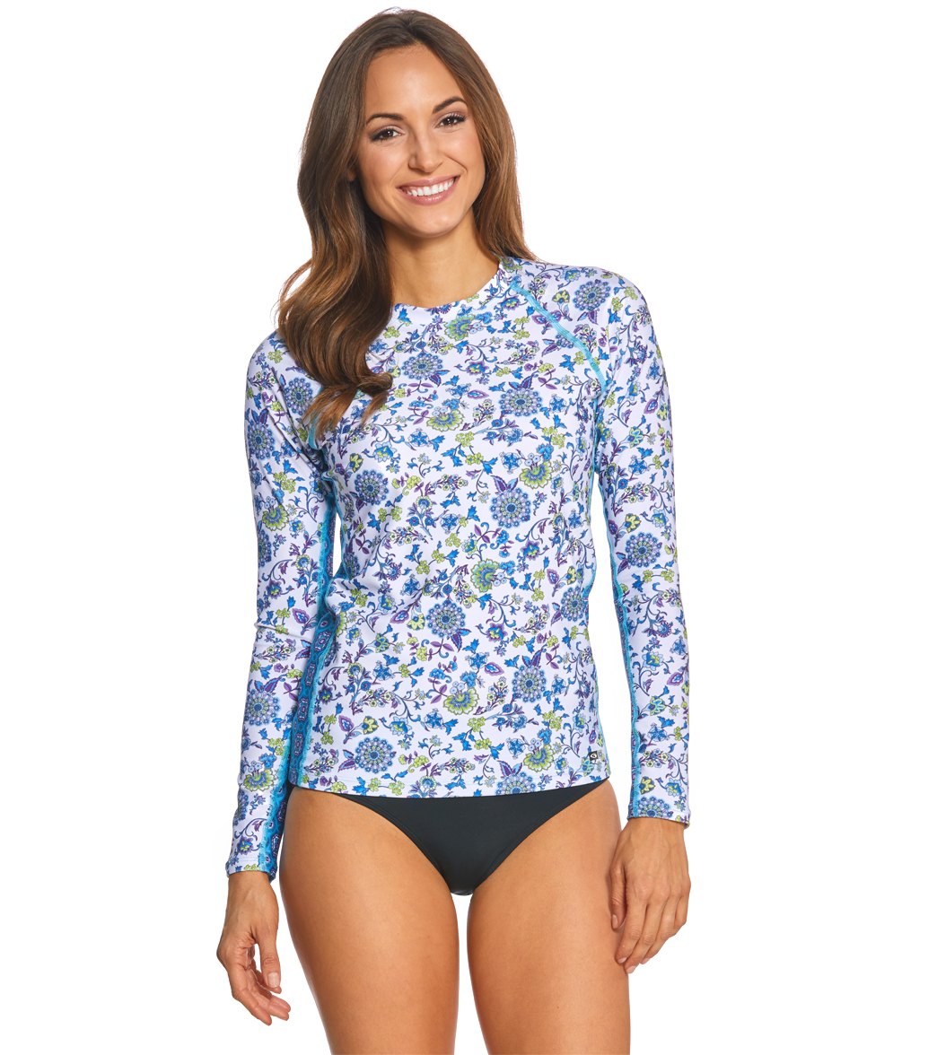 EQ Swimwear Versaille L/S Rashguard at SwimOutlet.com - Free Shipping