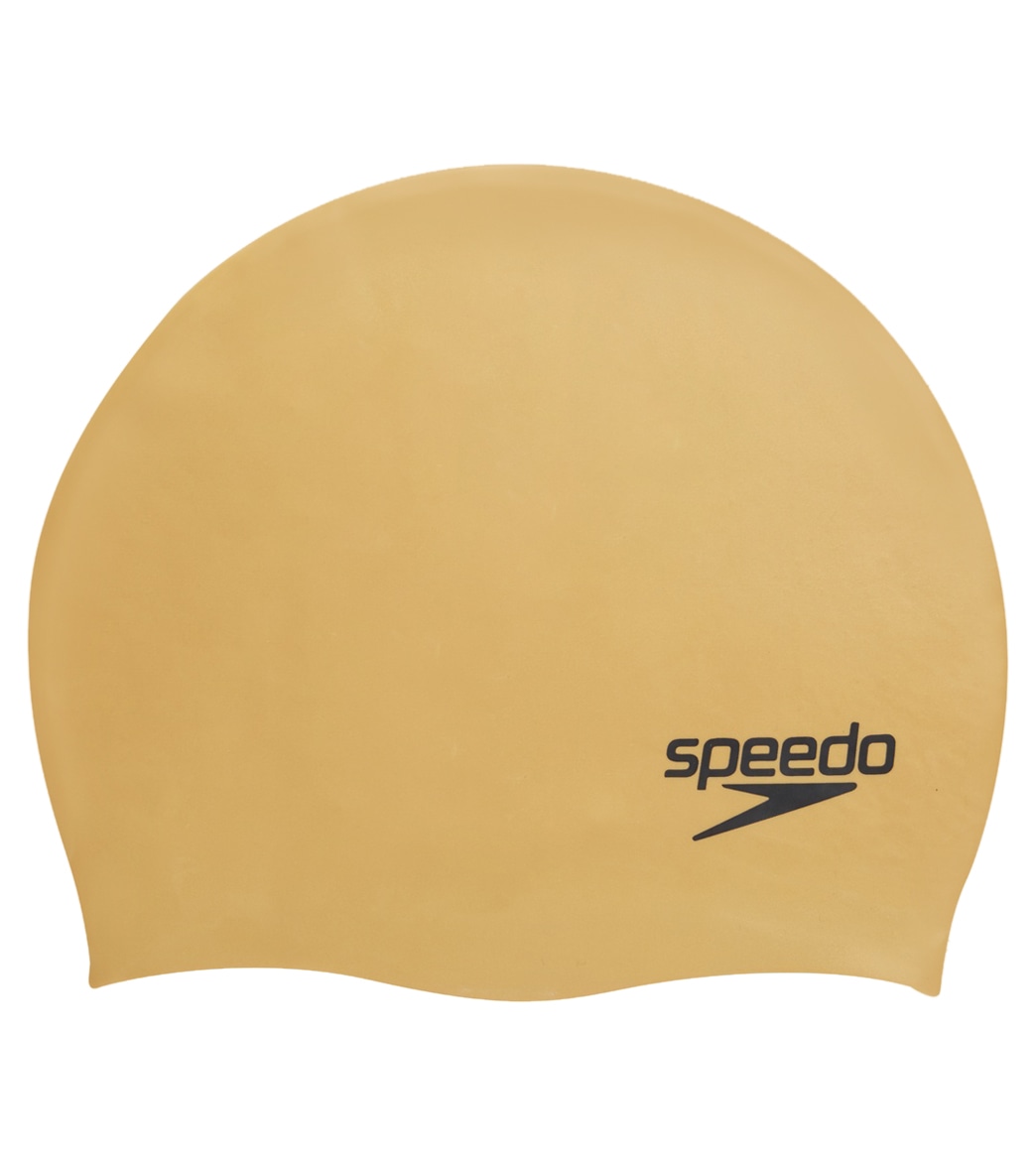 beige swim cap