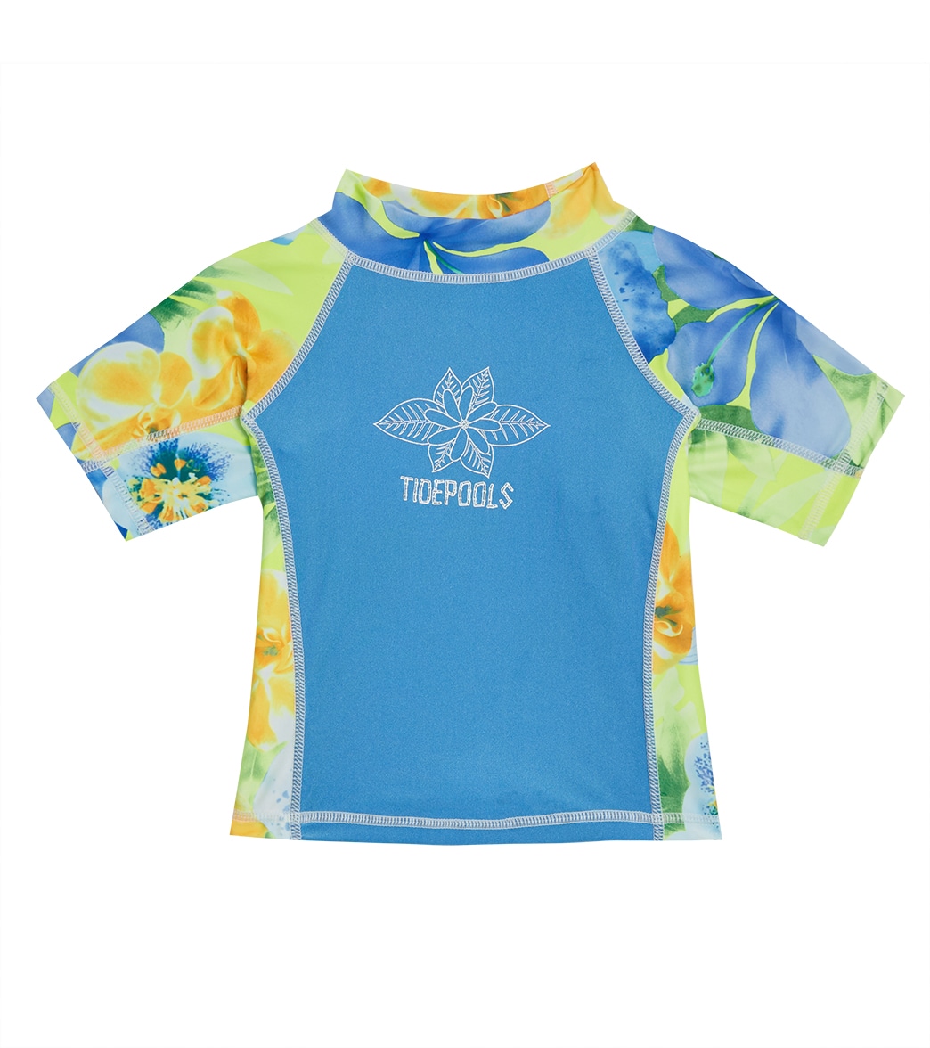Tidepools Girls' Hanalei Sunrise Short Sleeve Shirt Rashguard Toddler/Little/Big Kid - 2 - Swimoutlet.com
