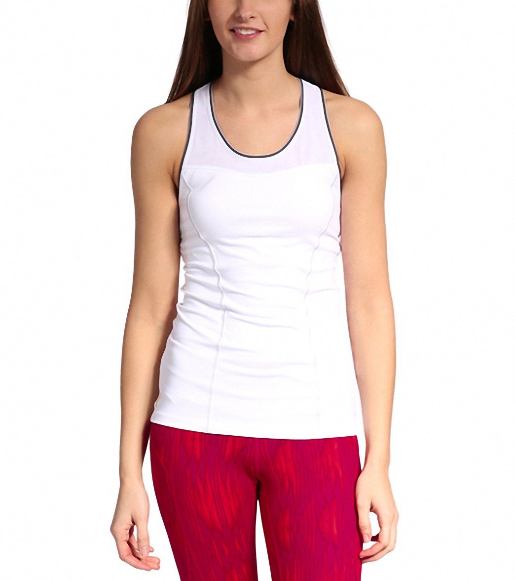 Lole Women's Central 2 Running Tank Top - White X-Small - Swimoutlet.com