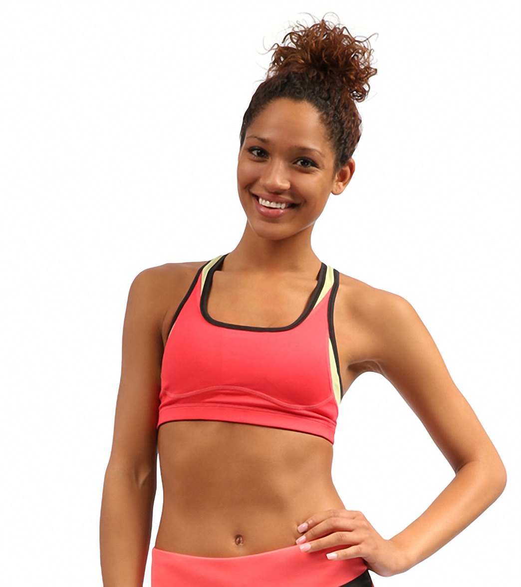 New Balance Women's The Shapely Shaper Running Bra - Ruby Red X-Small Polyester - Swimoutlet.com