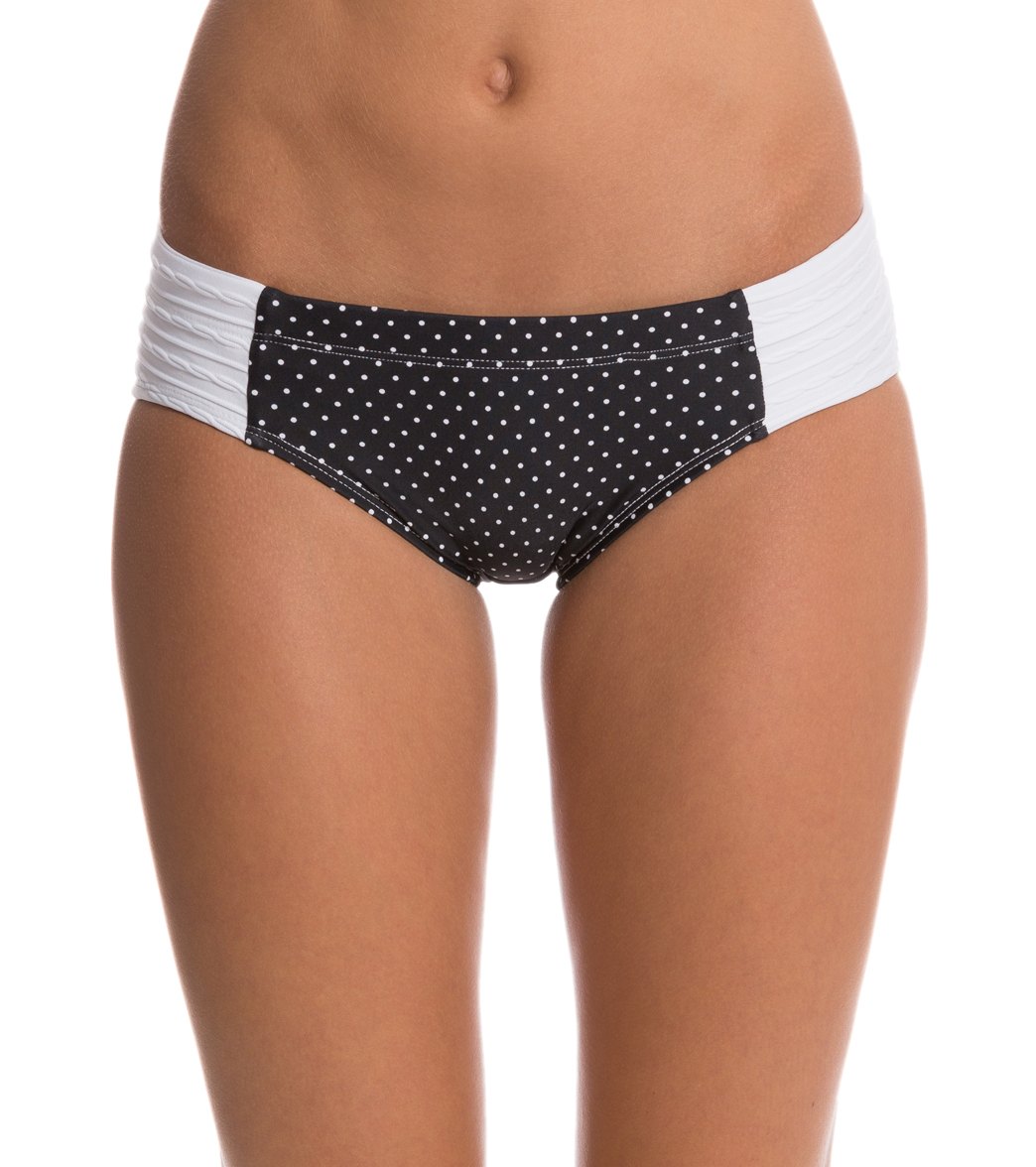 Seea Jamala Black Dot Bikini Bottom - X-Small - Swimoutlet.com