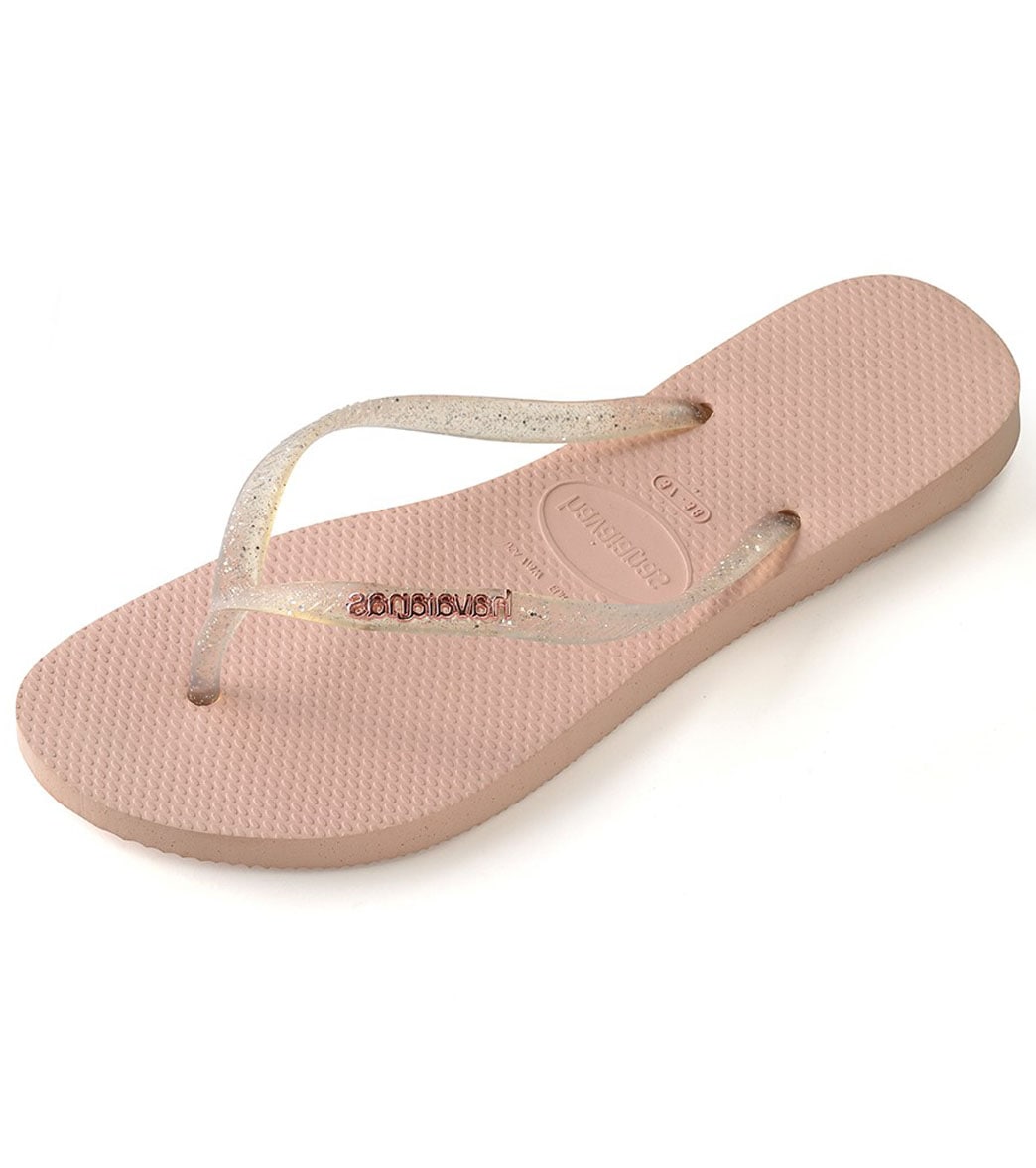 Havaianas Women's Slim Logo Metallic Flip Flop at