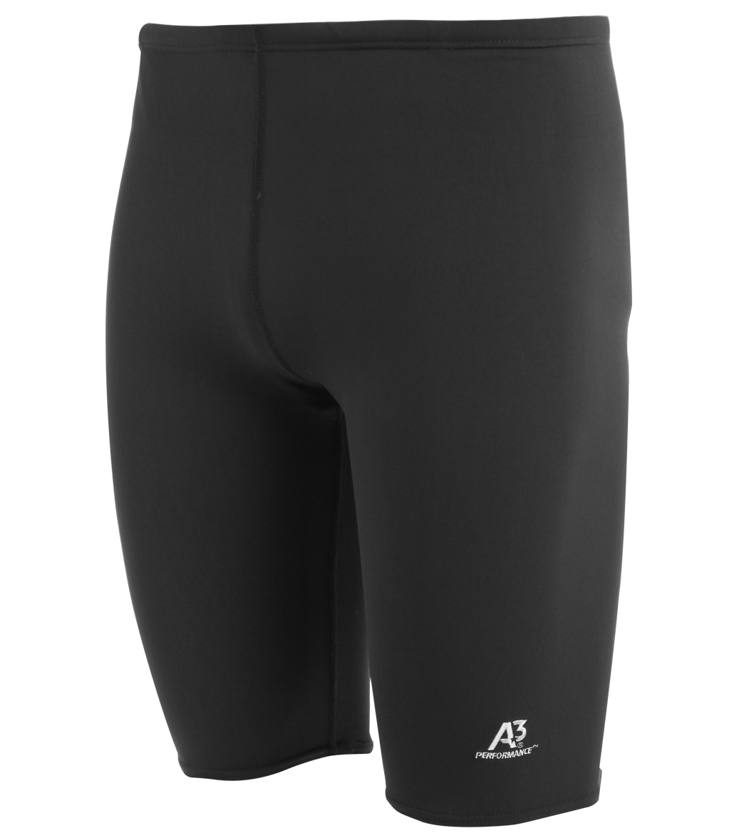 A3 Performance Poly Jammer Swimsuit - Black 26 Polyester/Pbt - Swimoutlet.com