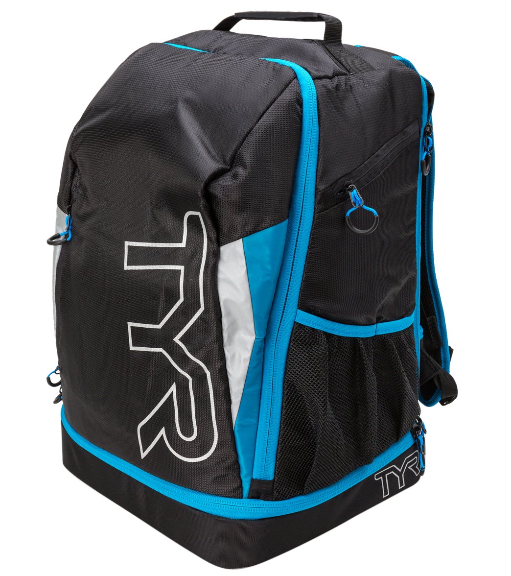 TYR Triathlon Backpack - Black/Blue - Swimoutlet.com