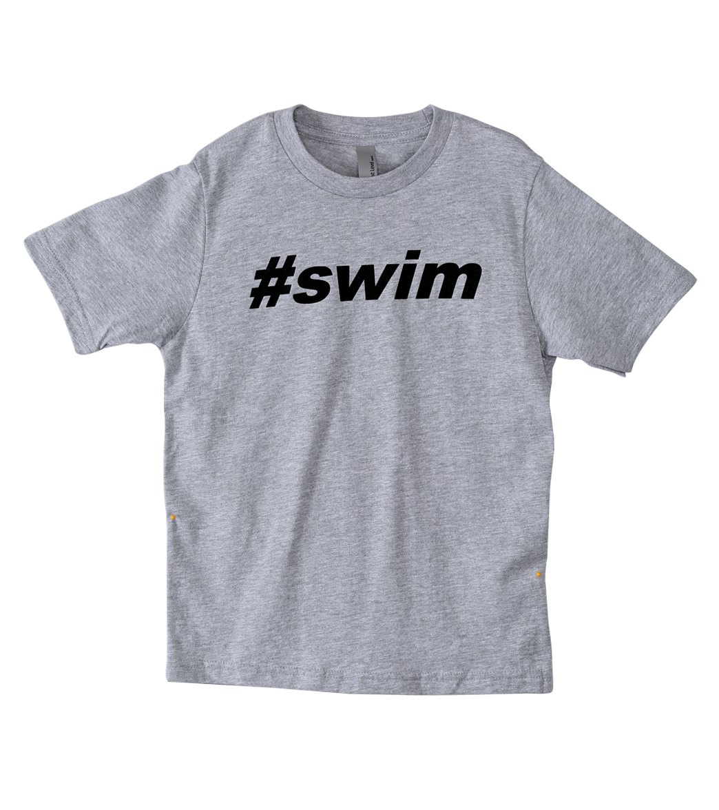 Ambro Manufacturing Boys' #swim Tee Shirt - Heather Grey Small Cotton - Swimoutlet.com