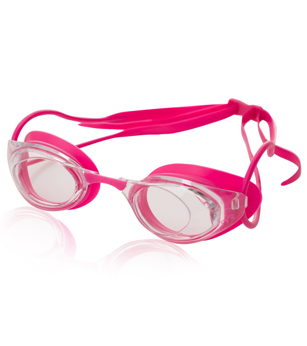 TYR Pink Stealth Racing Goggle at SwimOutlet.com