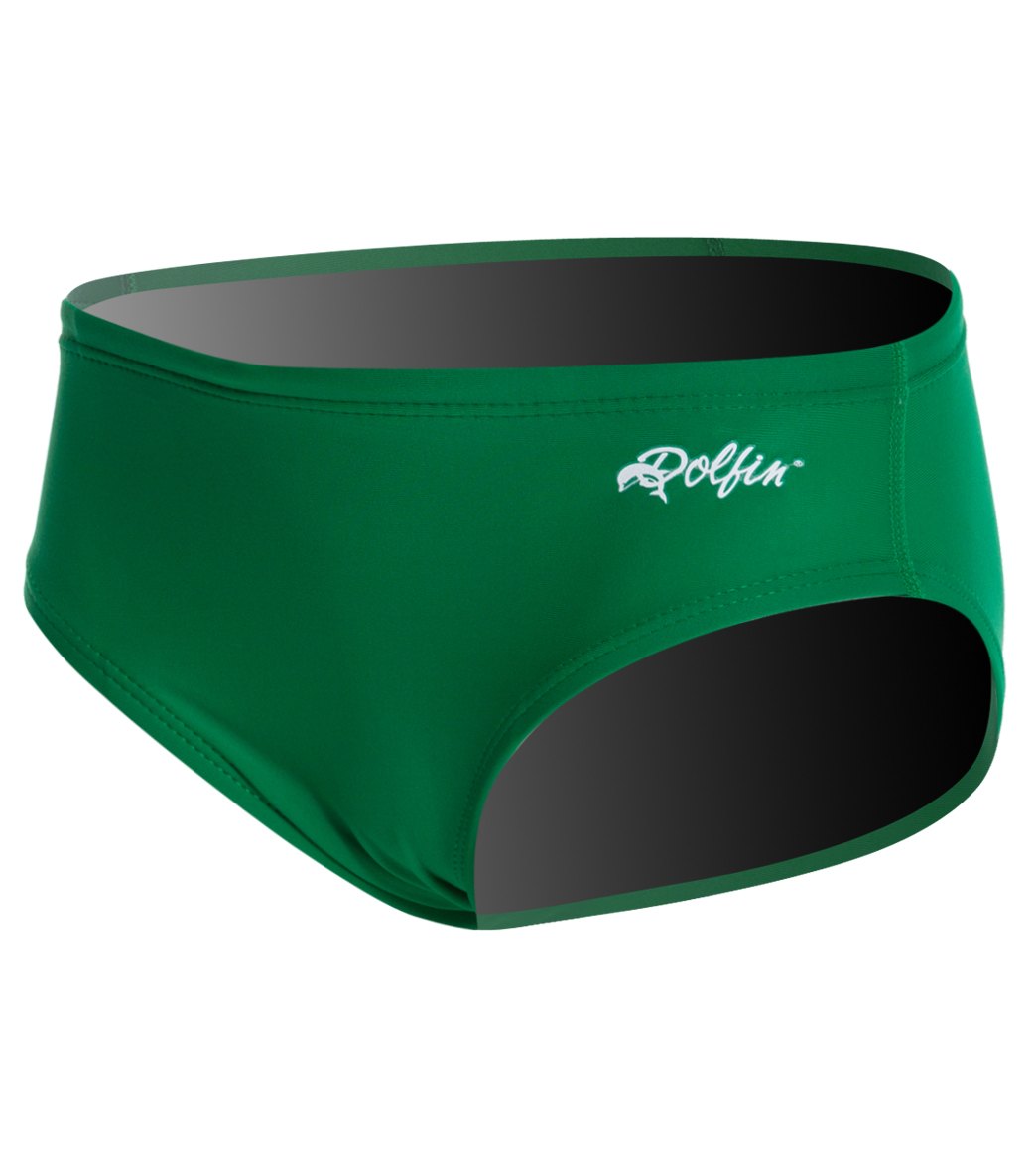Dolfin Xtra Life Lycra Solid Youth Racer Brief Swimsuit - Kelly Green 24 - Swimoutlet.com