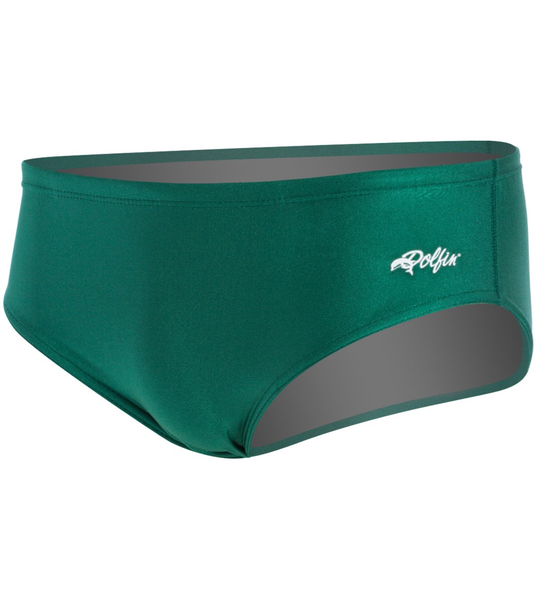 Dolfin Xtra Life Lycra Solid Male Racer Brief Swimsuit - Kelly Green 28 - Swimoutlet.com