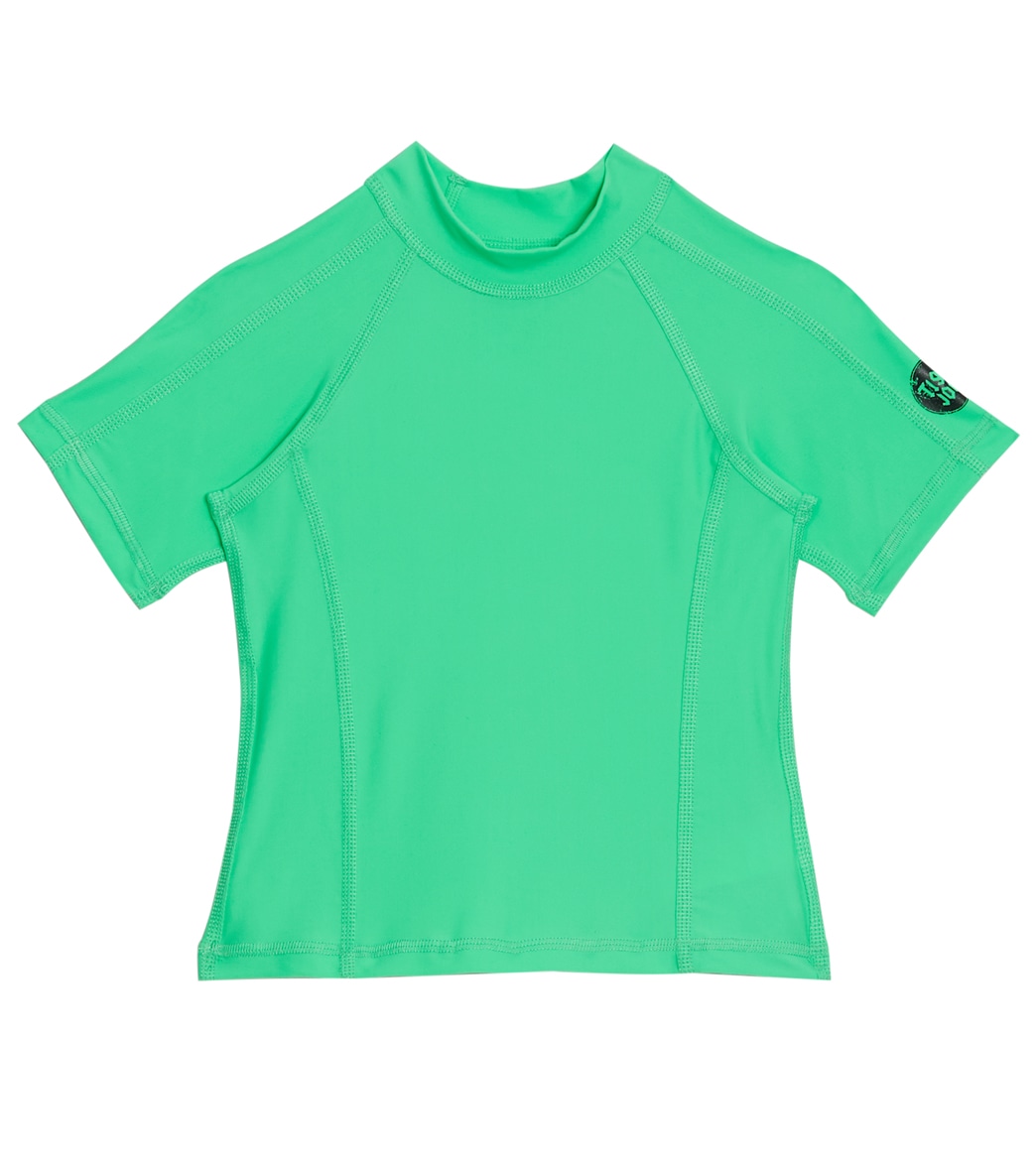 Tiger Joe Boys' Tj Mashup Short Sleeve Shirt Rashie 6 Months-12Yrs - Green Apple 0 6-12 Months - Swimoutlet.com