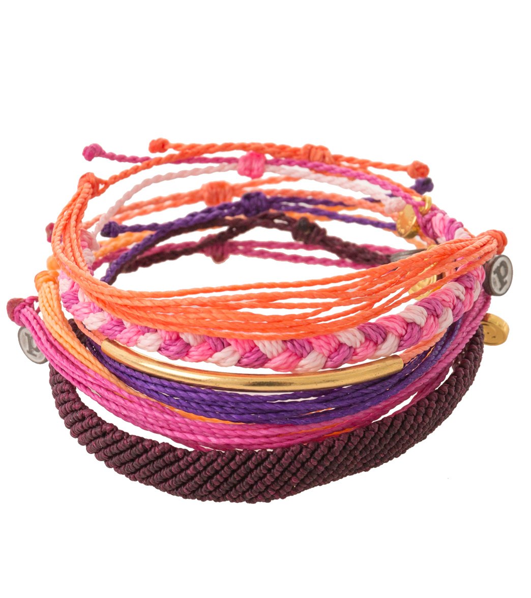 Pura Vida Tropical Sunset Bracelet Pack at SwimOutlet.com - Free Shipping