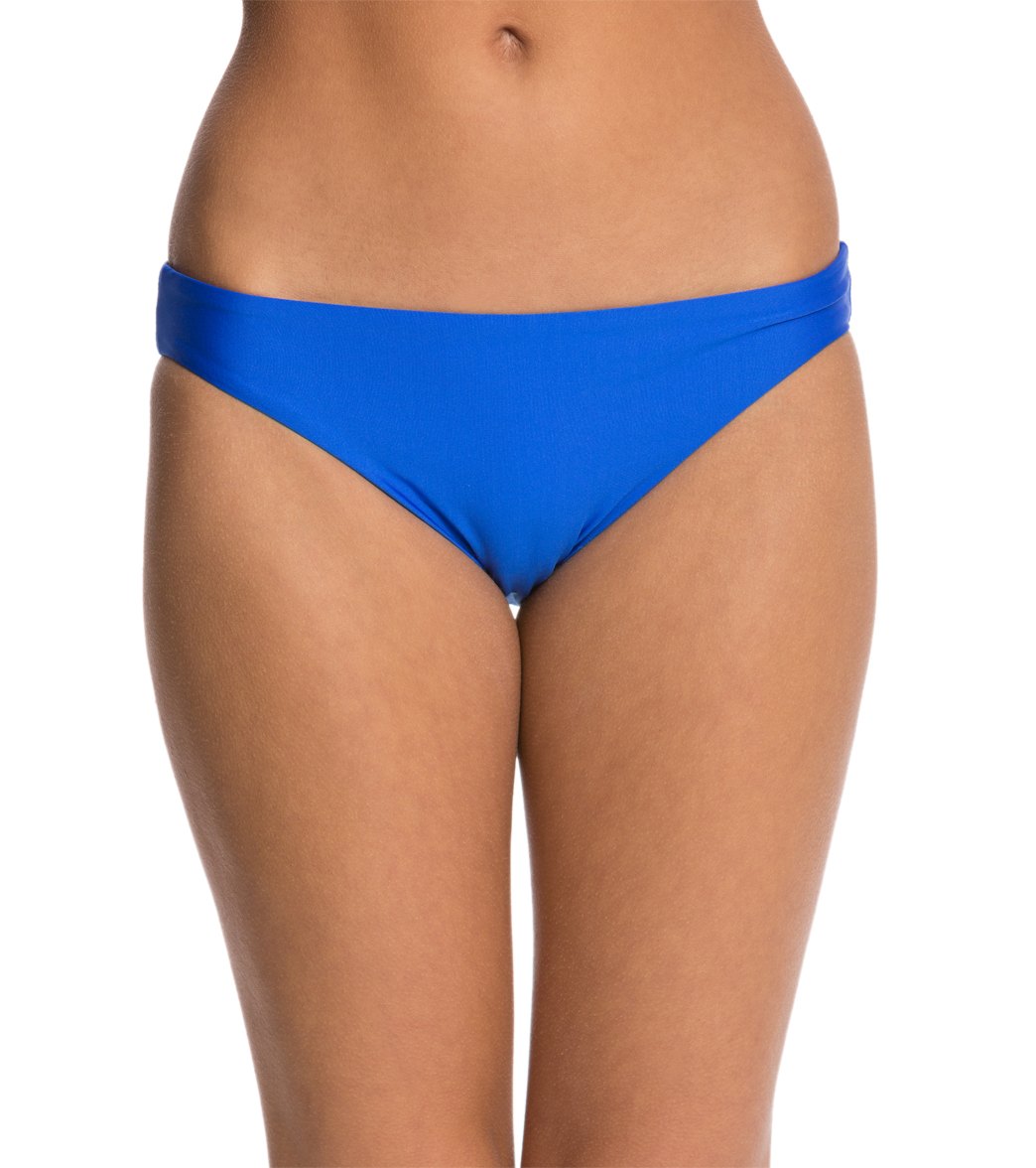 Luxe By Lisa Vogel On Your Mark Beach Bikini Bottom - Cobalt 2 - Swimoutlet.com