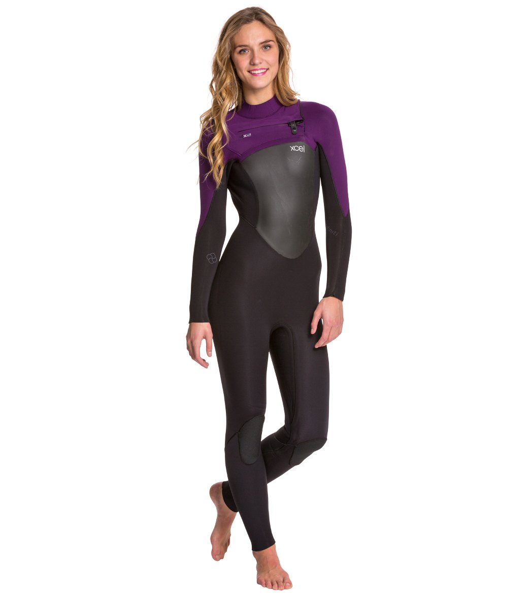 Xcel Women's 4/3MM Infiniti TDC Chest Zip Fullsuit Wetsuit at