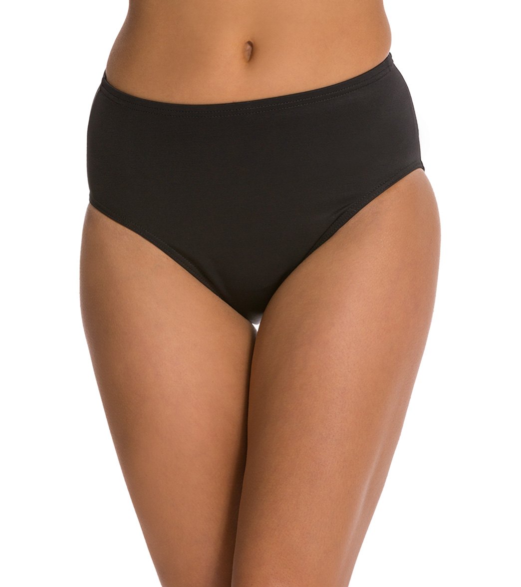 Miraclesuit Solid Bikini Bottom - Black 8 - Swimoutlet.com