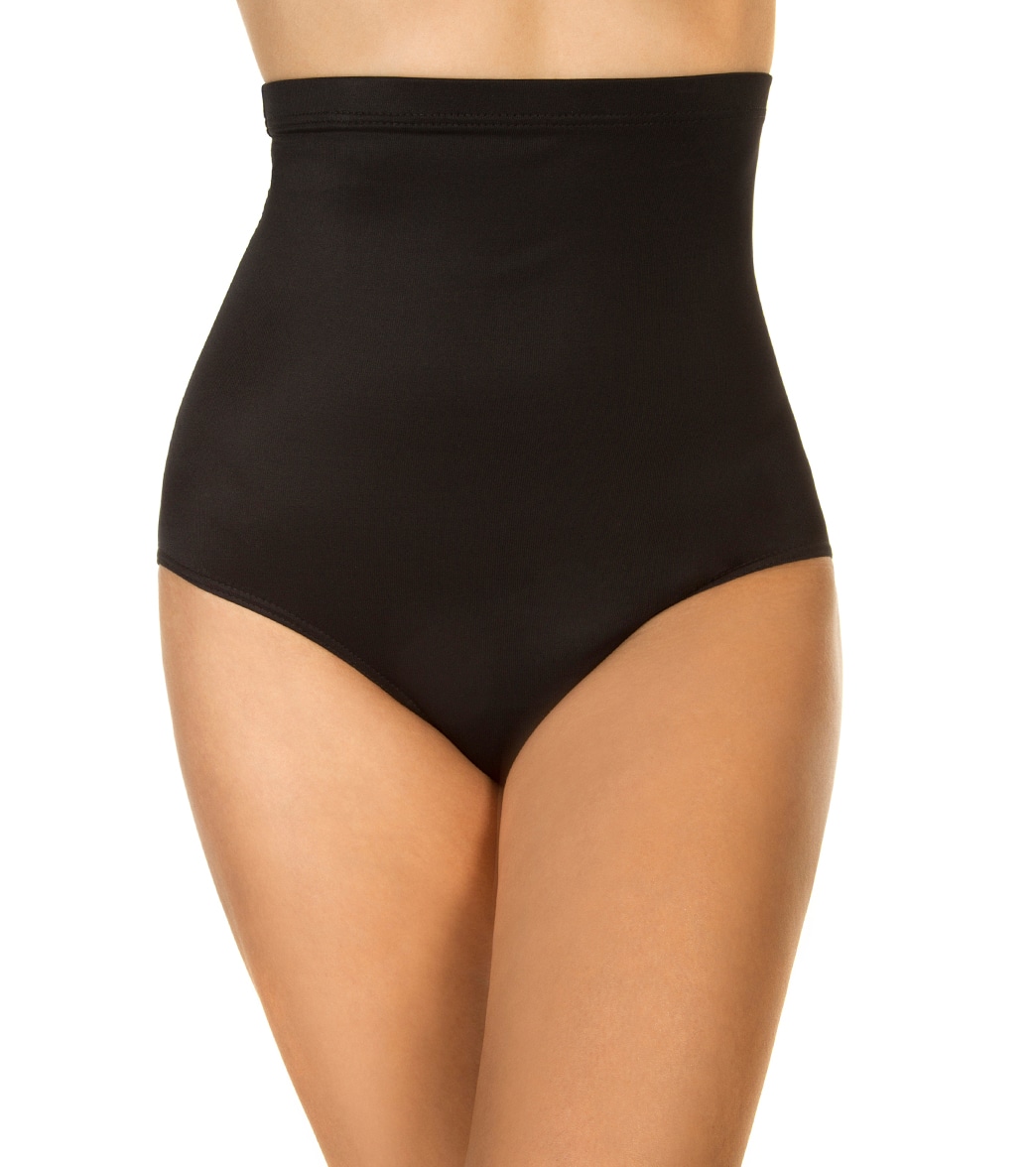 Miraclesuit Solid Super High Waist Bikini Bottom - Black 12 - Swimoutlet.com